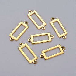 Alloy Links connectors, Cadmium Free & Lead Free, Rectangle, Antique Golden, 30x11.5x2mm, Hole: 2mm(X-PALLOY-A19011-AG-LF)