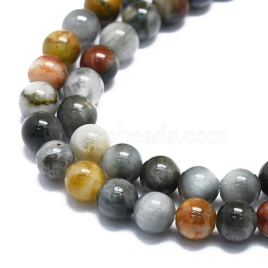 Natural Eagle Eye Stone Beads Strands(G-K245-A09-02)-3