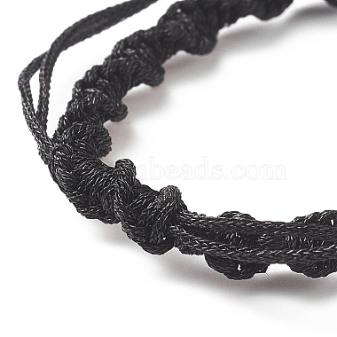 2Pcs 2 Style Polyester Cord Braided Bracelets(AJEW-JB01144-01)-4