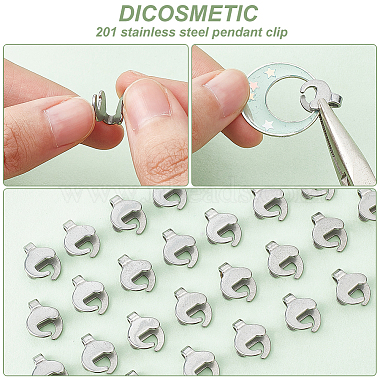 dicosmetic 100pcs 201 bélières à pendentif en acier inoxydable(STAS-DC0012-47)-3