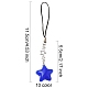 Star Acrylic Mobile Straps(HJEW-YW00030)-3