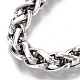Men's Alloy Wheat Chain Bracelets(X-BJEW-T014-05AS)-4