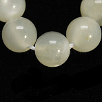 Natural White Moonstone Beads Strands, Round, 6mm(G-D294-6mm)
