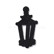 Wool Felt Lantern Party Decorations, Halloween Themed Display Decorations, for Decorative Tree, Banner, Garland, Black, 64x34x2mm(AJEW-P101-09A)