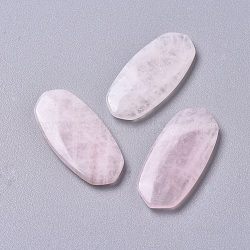 Natural Rose Quartz Cabochons, Oval, 32~33x15x4mm(G-G798-15B)