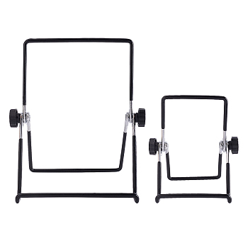 Fingerinspire Ductile Metal Display Stand, for Photo Frame Display, Black, 2boxes/set