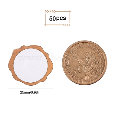 CRASPIRE 50Pcs Adhesive Wax Seal Stickers(DIY-CP0006-08I)-2
