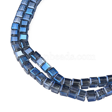 Chapelets de perles en verre transparent électrolytique(EGLA-N002-28-F06)-2