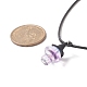 Alloy Witch Hat with Glass Mushroom Pendant Necklace for Women(NJEW-JN04255)-6
