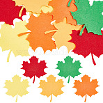 4 Sets Leaf Wool Needle Felting Decoration, Mixed Color, 99x98x2mm, 10pcs/set(DIY-MA0006-83B)