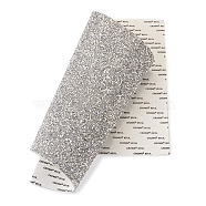 Hot Melting Glass Rhinestone Glue Sheets, Self-Adhesion, for Trimming Cloth Bags and Shoes, Silver, 40x24cm(X-DIY-TAC0184-40A)