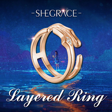 SHEGRACE 925 Sterling Silver Finger Ring(JR651C)-4