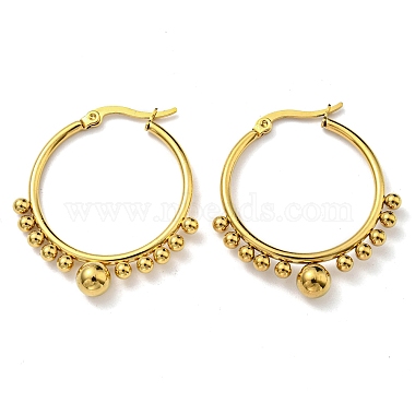 Ring 304 Stainless Steel Earrings