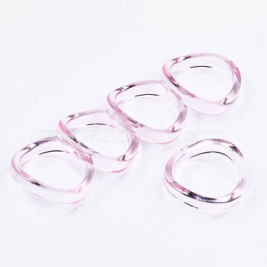 Transparent Acrylic Finger Rings(RJEW-T010-01C)-2