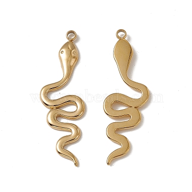 Real 18K Gold Plated Snake 201 Stainless Steel Pendants