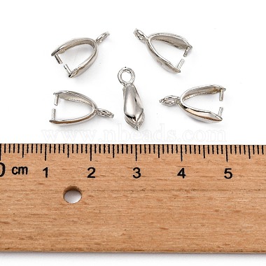 Grade AA Brass Ice Pick Pinch Bails for Pendant Making(KK-M008-b-06P-NR)-3