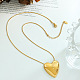 ожерелья с подвесками в форме сердца из титановой стали(WG55877-01)-1