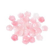 Shell Powder Beads, Flower, Pink, 10x2.5mm, Hole: 1.2mm(X-BSHE-L038-01B)