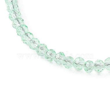 Faceted Rondelle Glass Beaded Necklace for Women(NJEW-M208-01N)-4