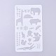 Plastic Reusable Drawing Painting Stencils Templates(DIY-G027-G27)-2