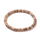 Coconut Beaded Stretch Bracelet for Men Women(BJEW-JB09289)-1