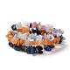 Chip Natural Gemstone Beaded Stretch Bracelets Sets(X-BJEW-JB05700)-1