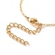Brass Sun Pendant Lariat Necklace with Cable Chains for Women(NJEW-JN04141)-6