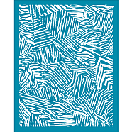 Silk Screen Printing Stencil, for Painting on Wood, DIY Decoration T-Shirt Fabric, Zebra Pattern, 100x127mm(DIY-WH0341-273)