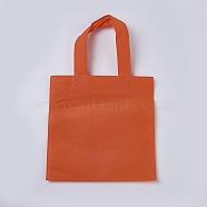 Eco-Friendly Reusable Bags, Non Woven Fabric Shopping Bags, Orange, 33x19.7cm(ABAG-WH005-20cm-06)