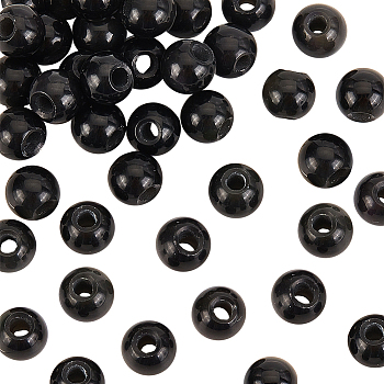 Natural Obsidian Beads, Round, 8mm, Hole: 2.5mm, 36pcs/box