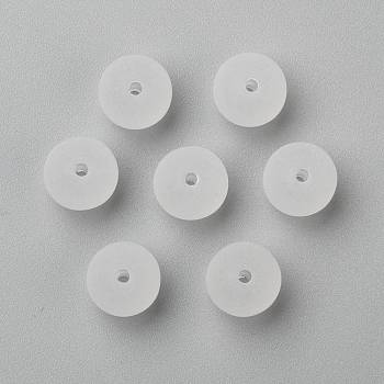 Transparent Acrylic Ball Beads, Frosted Style, Round, Clear, 12mm, Hole: 2mm, about 520pcs/500g