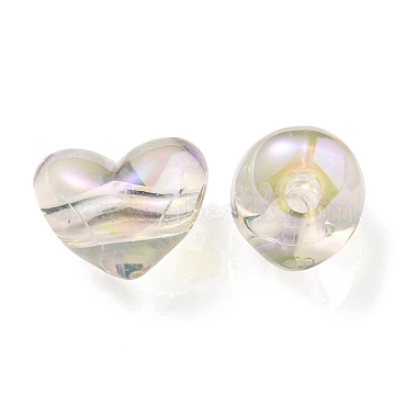 Two Tone UV Plating Transparent Acrylic European Beads(OACR-F004-06H)-2