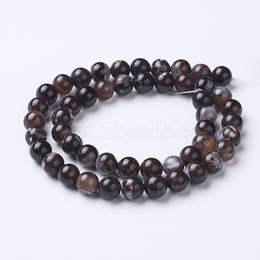 Natural Agate Beads Strands(G-G754-05-6mm)-2