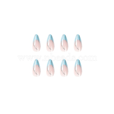 24Pcs 12 Size Teardrop Plastic False Nail Tips(MRMJ-PW0001-09)-3
