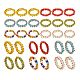 30Pcs 6 Colors Round Glass Seed Beaded Finger Rings(RJEW-SZ0001-01)-1