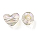 Two Tone UV Plating Transparent Acrylic European Beads(OACR-F004-06H)-2
