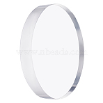 Transparent Acrylic Display Decorations, Cosmetics Jewelry Display Base, Flat Round Photography Scene Background, Clear, 100x15mm(DJEW-WH0015-69)
