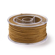 Macrame Cotton Cord, Braided Rope, with Plastic Reel, for Wall Hanging, Crafts, Gift Wrapping, Peru, 1.5mm, about 21.87 Yards(20m)/Roll(OCOR-H110-01C-18)