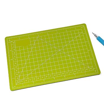 A5 PVC Cutting Mat, Cutting Board, for Craft Art, Olive, 15x22cm