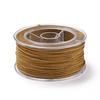 Macrame Cotton Cord, Braided Rope, with Plastic Reel, for Wall Hanging, Crafts, Gift Wrapping, Peru, 1.5mm, about 21.87 Yards(20m)/Roll