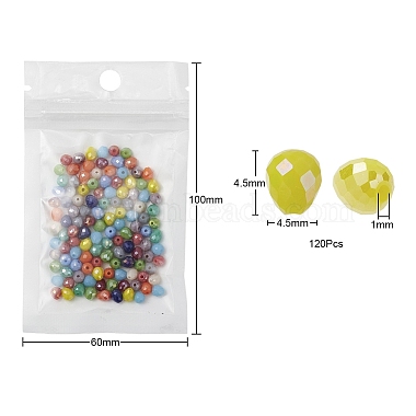 120Pcs Opaque Glass Beads Strands(EGLA-YW0001-23)-3