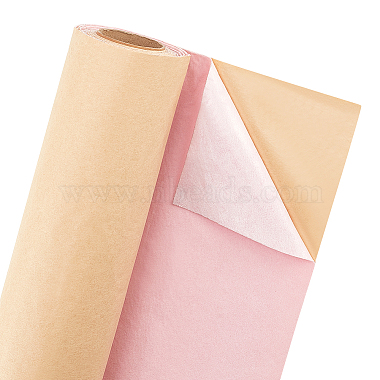 Pink Flocking Self-adhesive Fabric