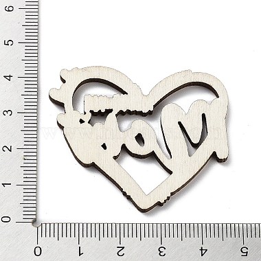 Mother's Day Wooden Cabochon(WOOD-I012-02A)-3