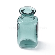 Miniature Glass Dried Flower Vase Ornaments, Micro Dollhouse Accessories Pretending Prop Decorations, Light Sea Green, 27.5x14x11.5mm, Inner Diameter: 5mm(GLAA-A006-01C)