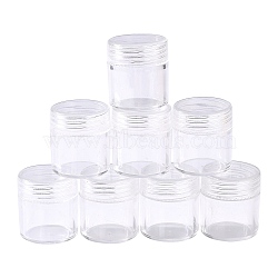 Plastic Beads Containers, Column, Clear, 2.5x2.8cm, Capacity: 5ml(0.17 fl. oz)(X-C077Y)