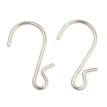 201 Stainless Steel S Hook Clasps, Stainless Steel Color, 45x25.5x2mm