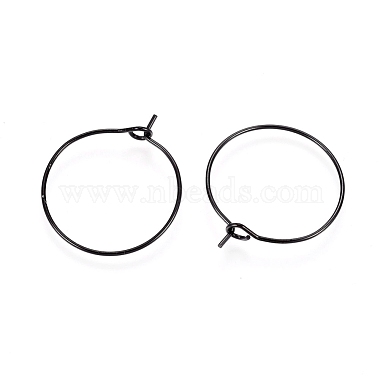 316L Surgical Stainless Steel Hoop Earring Findings(X-STAS-D164-05B)-2