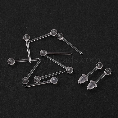 200Pcs 2 Colors Eco-Friendly Plastic Stud Earring Findings(KY-YW0001-19)-3