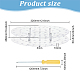 Contremarches ovales en acrylique pour présentoir à sucettes(ODIS-WH0038-58)-2