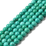Dyed & Heated Natural Magnesite Beads Strands, Round, 8mm, Hole: 0.9mm, about 49pcs/strand, 15.16 inch(38.5cm)(G-G924-01A-01)